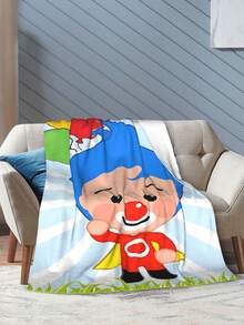 Plim Plim Blanket Luxury Anime Flannel Blanket - Ultra Soft Cartoon Print, The Perfect Gift For Any Occasion, Christmas, Birthday, For Home, Camping & Travel Use - Black - View 6