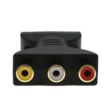 HDTV To 3 RCA Composite AV Adapter, Male To Female Audio Video Converter For TV Monitor, Plug And Play - View 3