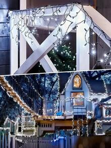 20/50/100/200 LED Solar Powered String Lights - 8 Modes, Solar Christmas Lights, IP65 Waterproof Fairy Lights, Suitable For Yard, Fence, Balcony, Party, Christmas Tree, Wedding, Garden Camping Decor, Perfect For Outdoor Christmas Garden Party (Warm White/White/Colorful/Purple) - Black - View 13