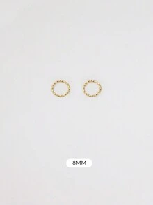 Silver No Clasp Hoop Earrings | Cartilage Small Hoop Earrings Set For Women Men Girls | Hypoallergenic 925 Sterling Silver Tragus Earrings Nose Lip Rings | Huggie Earrings Jewelry For Party Birthday Gift With Beautiful Gift Box | 4 Size Options(Diameter-6mm/8mm/10mm/12mm) | Not Suitable For Pierced Ears That Have Not Yet Healed