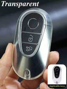 1 Pc TPU Car Key Protective Cover Suitable For C260L C200L S400L S450L Keyless Auto Accessories - A - View 2