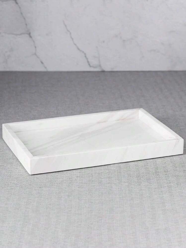 Silicone Aroma Diffuser Tray, Bathroom Vanity Storage, Marble Decor Silicone Organizer For Bathroom - Multicolor - View 9