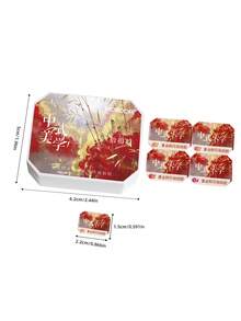 MORDDA Autumn Winter  Nail Art Chinese Aesthetic Gilded Transfer Stamp Gel Multi-Functional Solid Stamp Gel With Gradient Effects Fashionable Salon Nail Art Design Gel Shiny Gloss High Saturation Colors Women's Nail Art Premium Choice - 彩色 - 查看 9