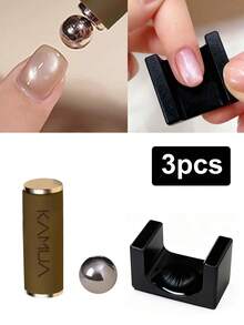 KAMUA 3 piezas Imán para uñas para esmalte de uñas de gel de ojo de gato, set de imanes multifunción de ojo de gato, efecto 3D brillante de ojo de gato, herramientas de diseño de arte de uñas DIY