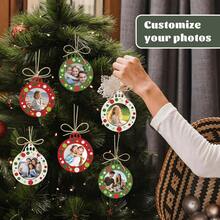 Customized Photo & Text Decorations, Christmas Tree, Car Interior Decor, Graduation, Birthday, Baby, Wedding, Anniversary, Customized Artwork - Multicolor - View 2