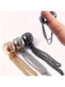 3pcs Adjustable Magnetic Pant Leg & Sleeve Clips - Durable Alloy Material, Detachable Pant Leg Clips, Suitable For Pants And T-Shirts, Magnetic Pant Leg Clips Can Shorten Pant Length Without Sewing, Strong Magnetic Clips