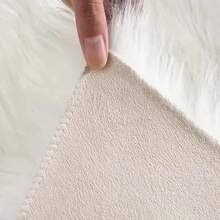 1 pieza Alfombra de imitación de lana con forma de nube - Diseño minimalista moderno, adecuada para sala de estar, dormitorio y decoración del hogar - Superficie suave y esponjosa con respaldo de goma, lavable a máquina - Regalo de invierno, alfombra gruesa, alfombra esponjosa de otoño/invierno - Morado - Ver 9