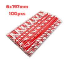 100pcs Mixed Series Paper Straws, 7 Color Styles Available, 4-Ply Thick Paper Material - Waterproof, Essential For Daily Home And Holiday Decoration, Suitable For Cocktails, Juices And Various Beverages, Paper Straws For Valentine's Day, Eid Al-Fitr, Parties, Family Gatherings, Cocktail Parties, Festivals And More - Multicolor - View 13