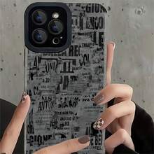 Una elegante funda de piel perforada con diseño de panda, gafas de sol y traje, fabricada con materiales de alta calidad para  16,  16 Pro Max,  15,  15 Pro Max,  14,  13,  12 y  11 Pro. Ofrece protección contra golpes y caídas. Un regalo perfecto para familiares, amigos, niños, cumpleaños, Halloween, Navidad, parejas y San Valentín. - Gris - Ver 1