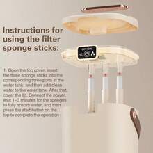 Tinsol 2L Large Capacity Humidifier With 3-Mist Modes, Smart Auto-Off, Nano Mist For Bedroom, Office, Nursery, With Nightlight - White - View 5