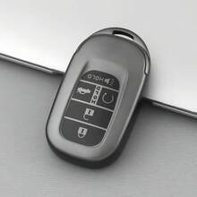 适用于2022-2023款思域、雅阁、CR-V、HR-V、Pilot的高品质TPU钥匙扣保护套 - 耐用汽车配件 - 鈦金灰 - 查看 10