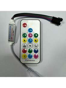 Kit Controle Rgb P/ Fita de Led ENDEREÇADA DIGITAL WS 2811 + Controlador SEM LED - Branco - Visão 3
