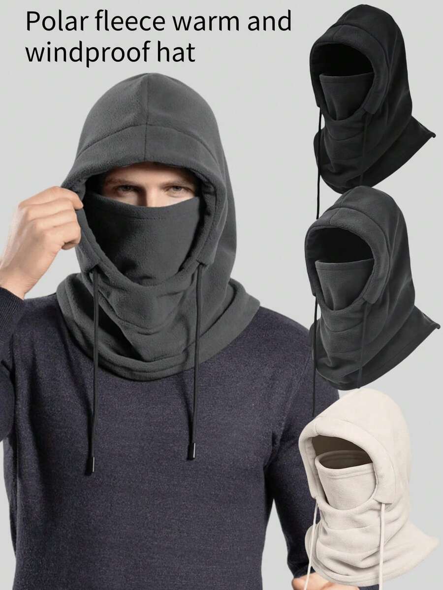 Unisex Multi-Functional Thermal Hat+Mask+Neck Gaiter 3-In-1 Warmer Ski Hat, Suitable For Cycling, Outdoor, Daily Life, Commute, Birthday Gift For Dad, Family, Friends & Lover, Autumn/Winter Winter Accessories Winter Outfits - Multicolor - View 1