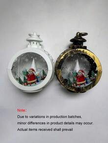 Conjunto de 2 Mini Lanternas de Natal Portáteis para Pendurar, Lanternas de LED Portáteis para Velas, Luminárias de Natal Vintage Pequenas para Decoração Noturna, Presente Brilhante, Luz de Vela Impressa para Janela, Lindos Acessórios de Iluminação para o Natal, Decoração Festiva para Festas, Decoração de Casa, Decoração de Quarto, Decoração de Jardim, Decoração de Fadas para Festas, Decoração de Festivais, Decoração de Natal, Decoração de Ação de Graças, Decoração de Casamento, Decoração de Outono, Decoração de Inverno