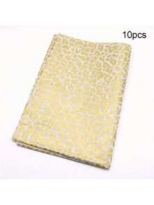 10pcs Handmade Craft Leopard Pattern Tissue Paper Perfect For Birthday Parties & Christmas And New Year Holiday DIY Crafts Party Supplies,Valentine's Day Mother's Day Gift Packaging