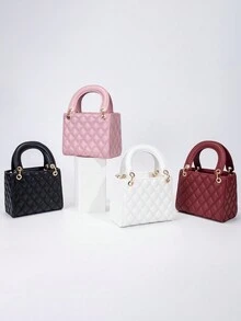 1 pieza Nuevo bolso de mano elegante de moda de PU para mujer, bolso de mano elegante con lentejuelas de moda, bolso de hombro cruzado de alta gama con correa ajustable, adecuado para uso diario, fiesta, viaje, regalo ideal - Multicolor - Ver 4