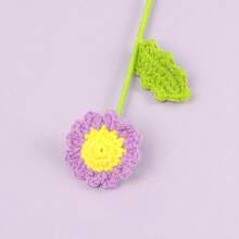 Finished Handmade Crochet Yarn Woven Small Daisy Bouquet Eternal Flower Artificial Flower Valentine's Day Gift For Best Friend Wedding Celebration - 成品小雛菊花束(橘色) - 查看 10