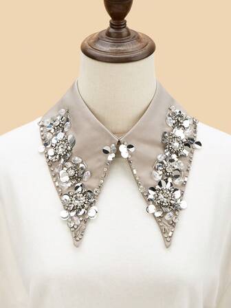 1件高级复古可拆卸领子，适合搭配连衣裙