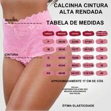 Set Of 5 High-Waisted Panties With Lace, Shaping, Postpartum. Cotton Panty Set With High Waistband And Lace Waistband. Post-Surgical Panty. Body Shaping Panty, Tightens The Tummy. Panty Hides The Tummy. - 套件 C/5 - 查看 3