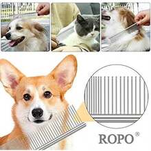 CWXZSTM Peine de Metal para Perros aguja de Acero inoxidable mascota perro gato Pin peine cepillo para polvo de pelo peine de pulgas Perros accesorios para mascotas aseo de mascotas tamaño 2 unidades Lilpep(default) - Multicolor - Ver 6
