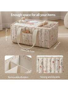 Portable Diaper Bag, Diaper Changing Pad Organizer With Handles, Baby Diaper Pouch - Multicolor - View 7