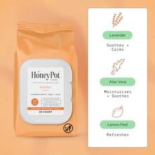 The Honey Pot Company - Normal Feminine Wipes And Grapefruit Body Cleanser Bundle - Daily PH Balancing Hydrating Cleanser To Moisturize And Cleanse Skin - Wipes For Body Or Face - Feminine Products - 白色 - 查看 4