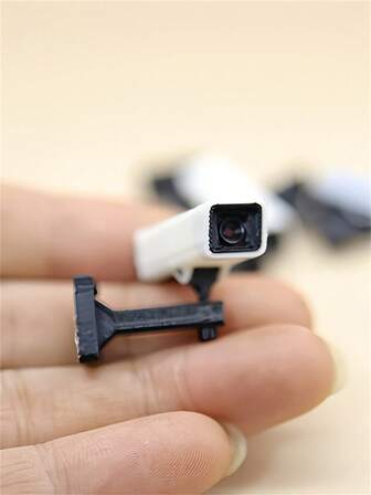 1 pieza Cámara de vigilancia modelo 1:12 para casa de muñecas, micro mini sonda de monitoreo, micro mini cámara de realista para casa de muñecas, modelo de cámara realista en miniatura, modelo de visor de realista en miniatura, modelo de cámara realista micro mini de juego de simulación, modelo de decoración de escena de juguete de comida en miniatura