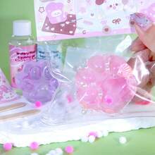 18pcs/Set Transparently Taba Squishy Kit,Make Your Own Squishies With 100ml 1:1 AB Liquid Silicone,Making Cat's Claws, For Super Soft DIY Squishy Making,Perfect For Beginner Squishy Makers,Jewelry Casting Tools