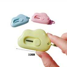 5-Piece Cute Flower Manual Retractable Knife - Pink, Blue, Green, Yellow, And White Folding Pocket Knives With Blades, Compact For DIY, Scrapbooking, Unboxing, And Crafts (Recommended For Use Under Supervision) - 5 sản phẩm, màu sắc ngẫu nhiên. - Xem 5