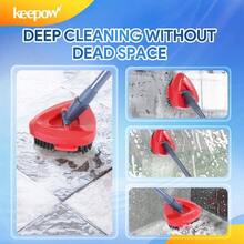 Scrub Brush O Ceda RinseClean 2 System, Spin Mop Replace Base Scrub Brush, Shower Floor Scrubber Bathroom Kitchen Wall Tile Deck 1 Pack - Đỏ - Xem 4