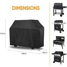 L-XXL Heavy Duty Mobility Scooter Storage Shelter Rain Cover Protector, BBQ Cover Rain Barbecue Grill Protector Outdoor Covers - màu đen - Xem 10