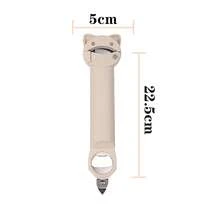 1 Piece Heavy-Duty Multi-Functional Magnetic Retractable Jar And Bottle Opener With Ergonomic Handle, Adjustable Lever Mechanism, And Magnetic Lid Catcher - Zinc Structure, Suitable For Kitchen, Camping, Picnic - One-Handed Operation (Beige And Red), Picnic Accessories, Compact Design, Stylish Bottle Opener, Durable Material, Suitable For Kitchen Professionals, Campers, And Hikers - White - View 8