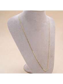 Diamond Necklace With 18k Gold Plating - Amarillo Oro - Ver 3