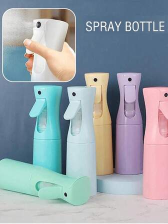 High Pressure Continuous Spray Bottle 200ML - Ultra-Fine Mist Hair Styling Bottle For Salon And Home Use, Refillable Automatic Pressure Sprayer, Multi-Purpose Design For Hair Care, Beauty, Cleaning And Plant Watering; Essential Hair Tools And Travel Accessories