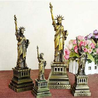 1 pieza Estatua de la Libertad figura decorativa, mejor recuerdo de viaje de la Estatua de la Libertad, decoración del hogar vintage, accesorio de fotografía, regalo de cumpleaños