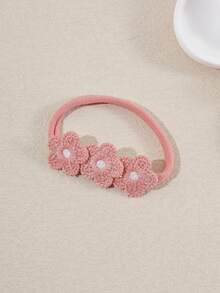 3/5pcs Set Baby Floral Embroidered Headbands, Soft & Comfortable Cute Baby Hair Accessories, No Paper Card