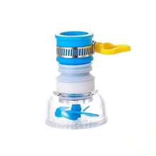Kitchen Gadgets -Anti-Splash Faucet Extender - Universal Pull-Down Kitchen Sprayer With Filter, 3 Spray Modes For Easy Washing And Water Saving - Blue - View 3