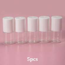 1pc/5pcs/10pcs/20pcs Transparent Essence Sample Bottles, Nail Cuticle Oil Refillable Dropper Bottles, Glass Perfume Vials
