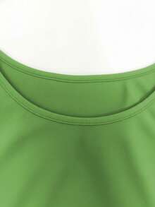 Bộ 2 món thanh lịch dành cho nữ, Áo khoác cardigan dài tay màu trơn + Váy midi không tay, Thu/Đông - Xanh lá cây 19+18 - Xem 6