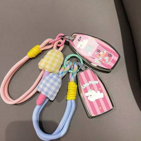 Capa de Controle Remoto de Carro Modelo 2024 Red Flag HS5/H5/H9/HS3/H6/HS7/HQ9, Design Fofo