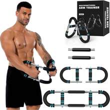 Entrenador de Brazos Basculantes,Equipo de Ejercicio de Pecho Ajustable,Adecuado para Hombres y Mujeres,Entrenador de Fuerza para Gimnasio en Casa - Azul, 20-60 libras - Ver 1
