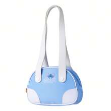 Miniso 名创优品 Lilo & Stitch 夏威夷主题保龄球可爱包包，度假斜挎包单肩包女士 - 藍白色 - 查看 6