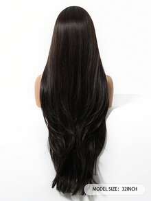 32 Inch Extra Long Wavy Wig, Black Color Synthetic Wig For Women, Suitable For Daily Wear And Parties, Heat Resistant Long Curly Wig, Cosplay Wig - 黑色 - 查看 7