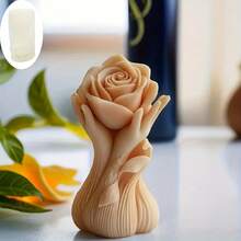 DIY handgehaltene Rose Silikon Kerzengießform - hitzebeständig, leicht zu entformen, geeignet für duftende Wachse und dekorative Gipshandwerke - ideales Geschenk für Feiertage