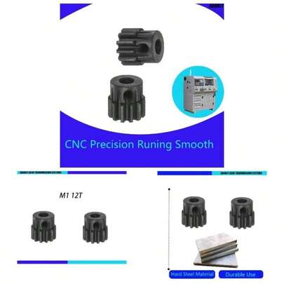 2Pcs Steel Pinion Gear 12T Mod1 5mm, ARA311052 Arrma 6s Upgrade Parts Arrma Bigrock Fireteam Mojave Kraton Notorious Outcast Talion TLR Typhon Parts