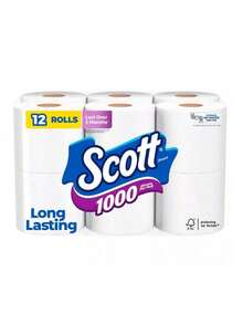 1000 Septic-1-Ply Toilet Paper|   Ultra Strong & Soft|   1000 Sheets Per Roll|   Septic & RV Bulk Value Pack"18-Roll Packaging - 1 - 查看 12