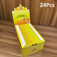 24 pezzi/set Nuove cartine da arrotolare profumate a combustione lenta (50 cartine da arrotolare + 50 filtri per cartine per confezione), accessori per il fumo, cartine da arrotolare con aroma di frutta, ottimo regalo per amici fumatori