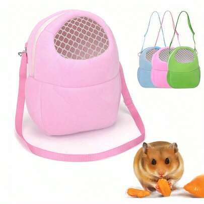 1 chiếc túi vận chuyển thú cưng nhỏ, túi đeo vai lưới thoáng khí di động dành cho chuột hamster/sóc/chuột lang