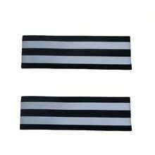 2条装反光腕带，骑行跑步两用 - 双用途手臂腿部支撑护具，男女通用2件套 - 彩色 - 查看 9