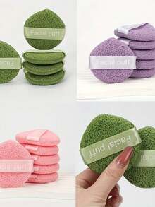 Mască exfoliantă cu 6 bucăți, curățare zilnică, demachiere și scrub spumant cu burete facial; potrivită pentru toate nuanțele de ten bej deschis. ... - Multicolor - Vizualizare 2